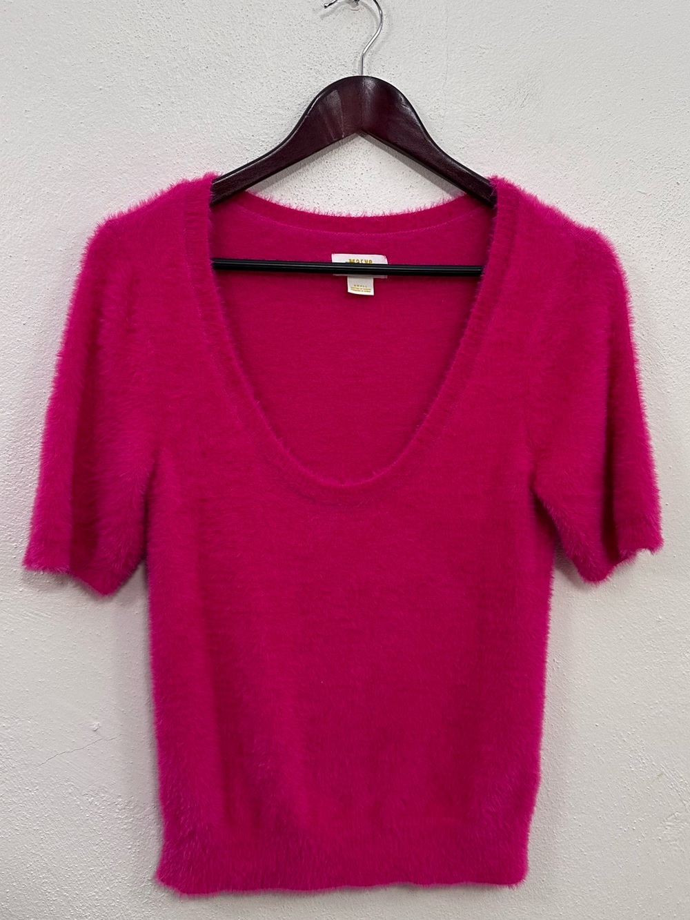 Anthropologie Maeve Scoop Neck Eyelash Sweater Tee Size Small